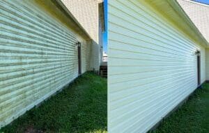 before and after siding